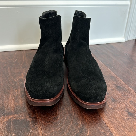 Steve Madden Men’s Black Suede Leather Ankle Boots Booties Fall Winter, size 12 - Picture 3 of 7